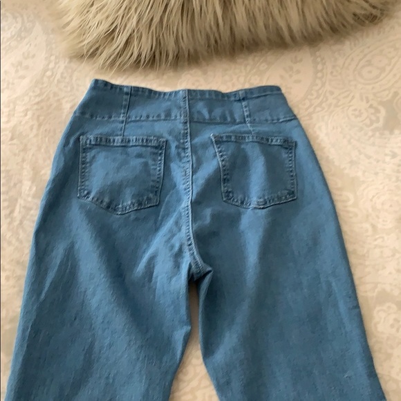 Flare Side Zip Denim Jeans - XS/S Long - Picture 2 of 3